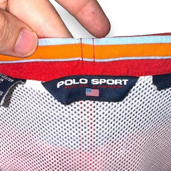 90s Polo Ralph Lauren Sport Colorblock  Swim Trunks Size L - Picture 6 of 12
